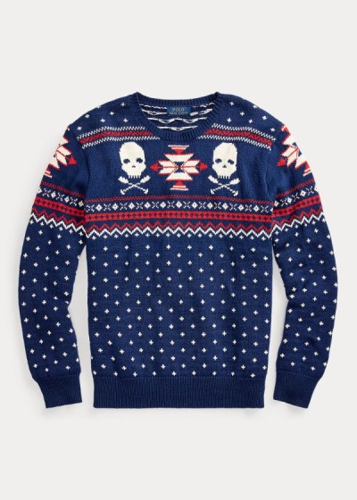 Men's Polo Ralph Lauren Nordic Scull-and-Bones Sweater | 861395ZMT